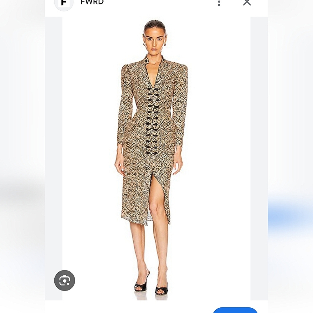Saloni Andrea Silk Midi Dress